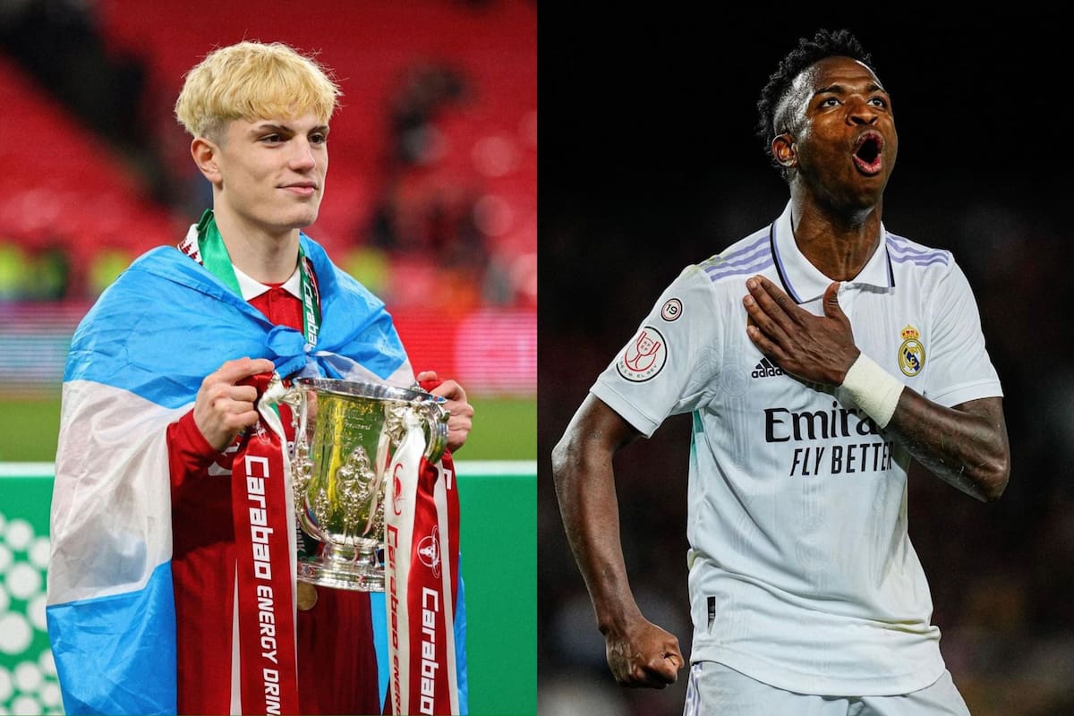 Alejandro Garnacho mostró el regalo que se llevó de Vinicius Júnior: “Para mi hermano, crack”. Foto/Instagram: @garnacho7 @vinijr