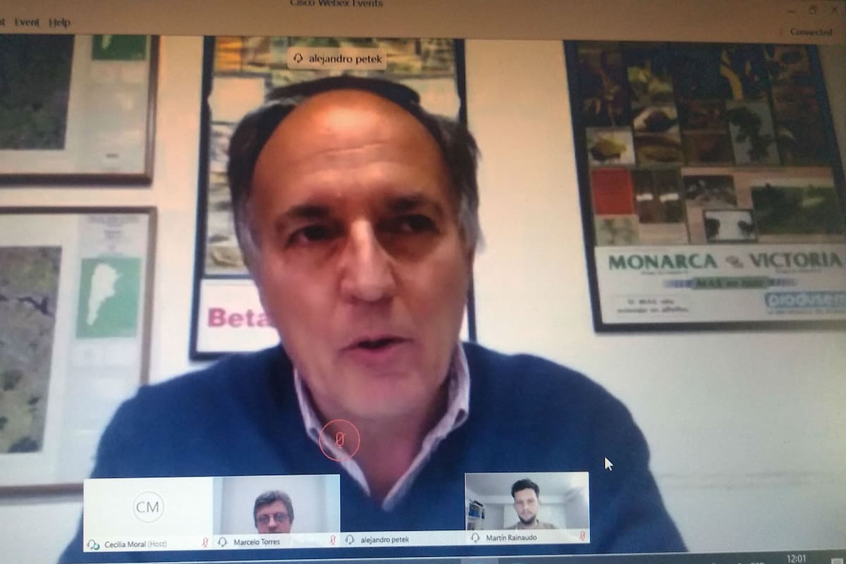 Alejandro Petek, presidente de Aapresid, en la presentación del próximo congreso de la entidad