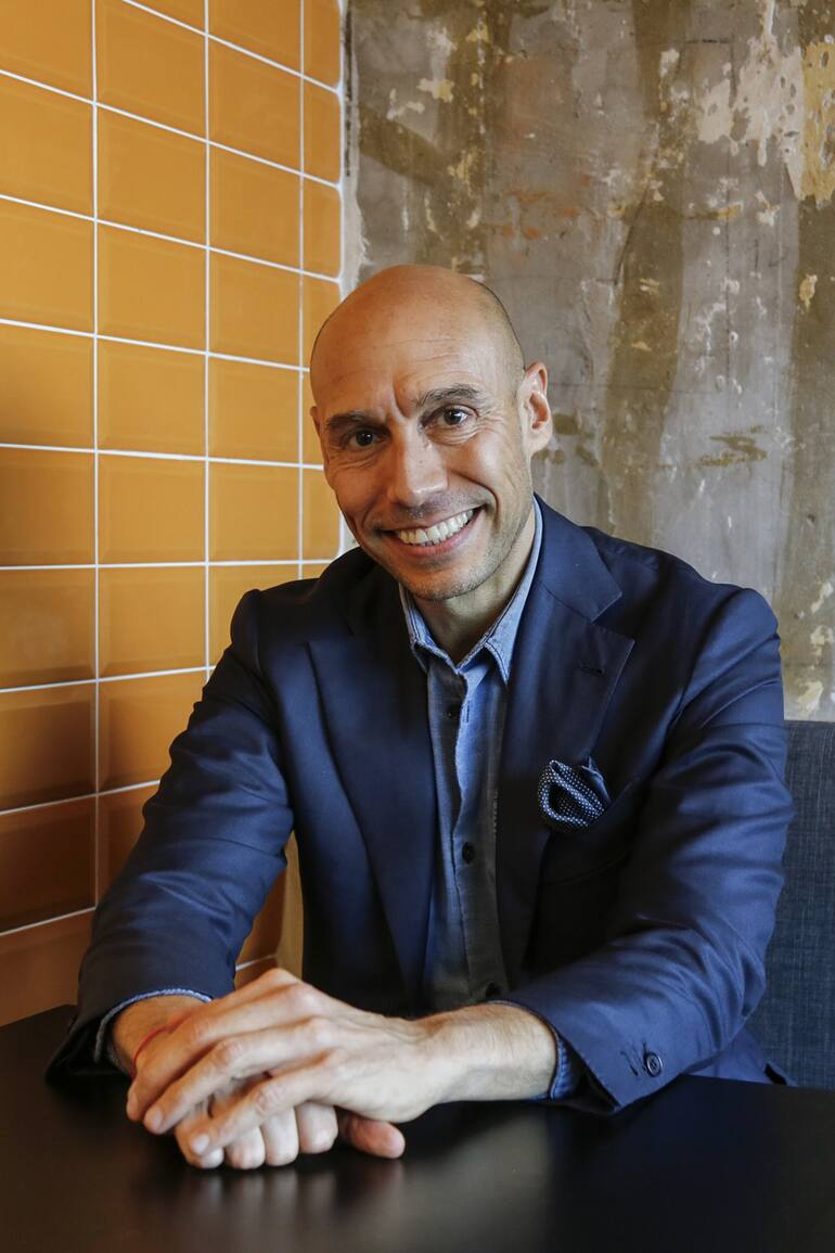 Alejandro Pitashny, empresario, en Fayer Café de Buenos Aires