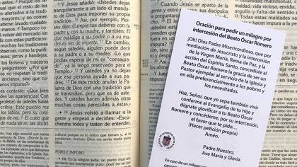 Alejandro recitó la oración por la salud de su esposa. "Fue una plegaria sincera", relató.
