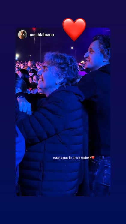 Alejandro Stoessel, presente en el show de su hija Tini en el Hipódromo de Palermo (Foto: Instagram @mechialbano)