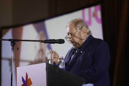 Alejandro Vaccaro, presidente de la Fundación El Libro, en la inauguración de la Feria del Libro