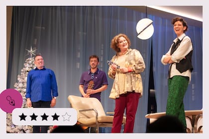 Alejo García Pintos, Tomás Fonzi, Verónica Llinás y Anita Gutiérrez, un elenco que se luce en escena