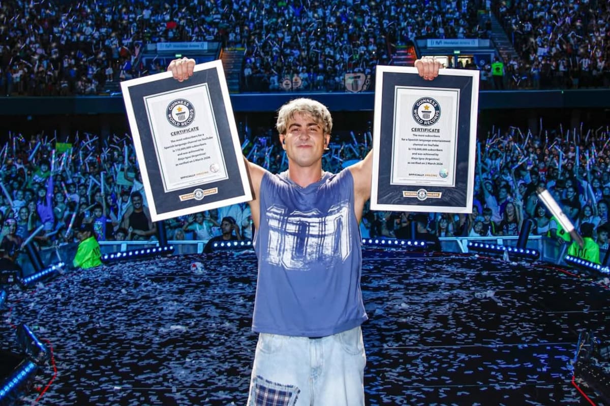 Alejo Igoa recibió dos Récord Guinness por superar los 110 millones de suscriptores en su canal de YouTube