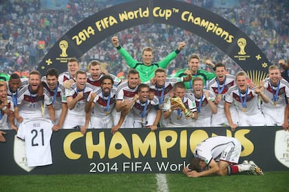 Alemania festeja la Copa del Mundo 2014