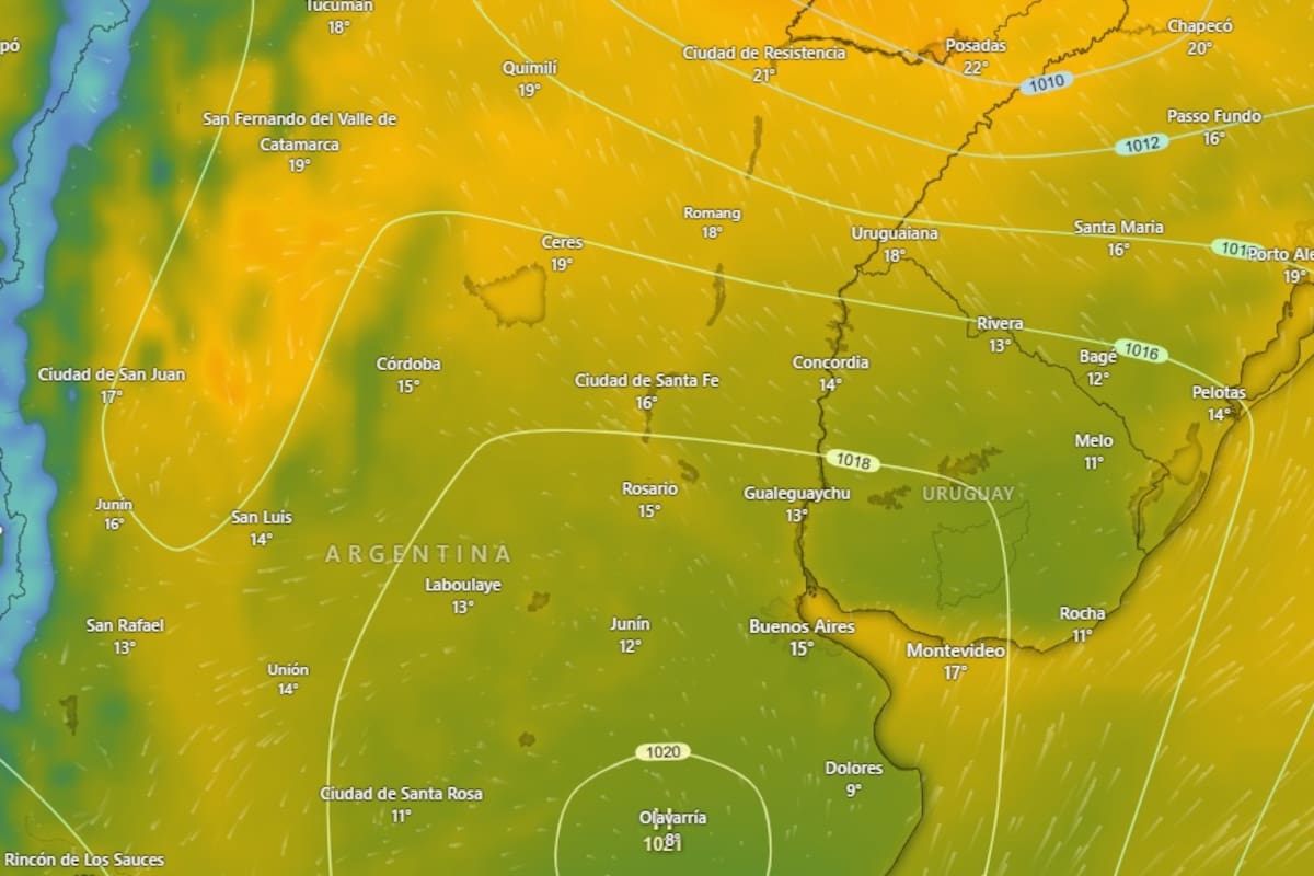 Alerta amarilla en tres provincias para el domingo 8 de diciembre