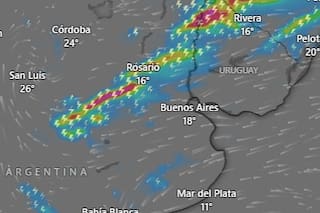 Alerta amarilla por tormentas fuertes para la ciudad de Buenos Aires y el conurbano