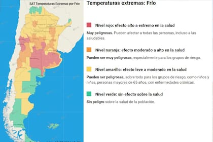 Alerta del Servicio Meteorológico Nacional a las 18.43