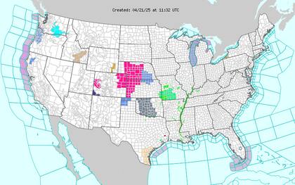 Alerta en Texas y Oklahoma: granizo significativo y vientos de más de 100 km/h previstos para el martes