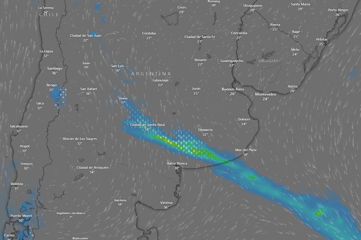 Alerta meteorológica en ocho provincias.
