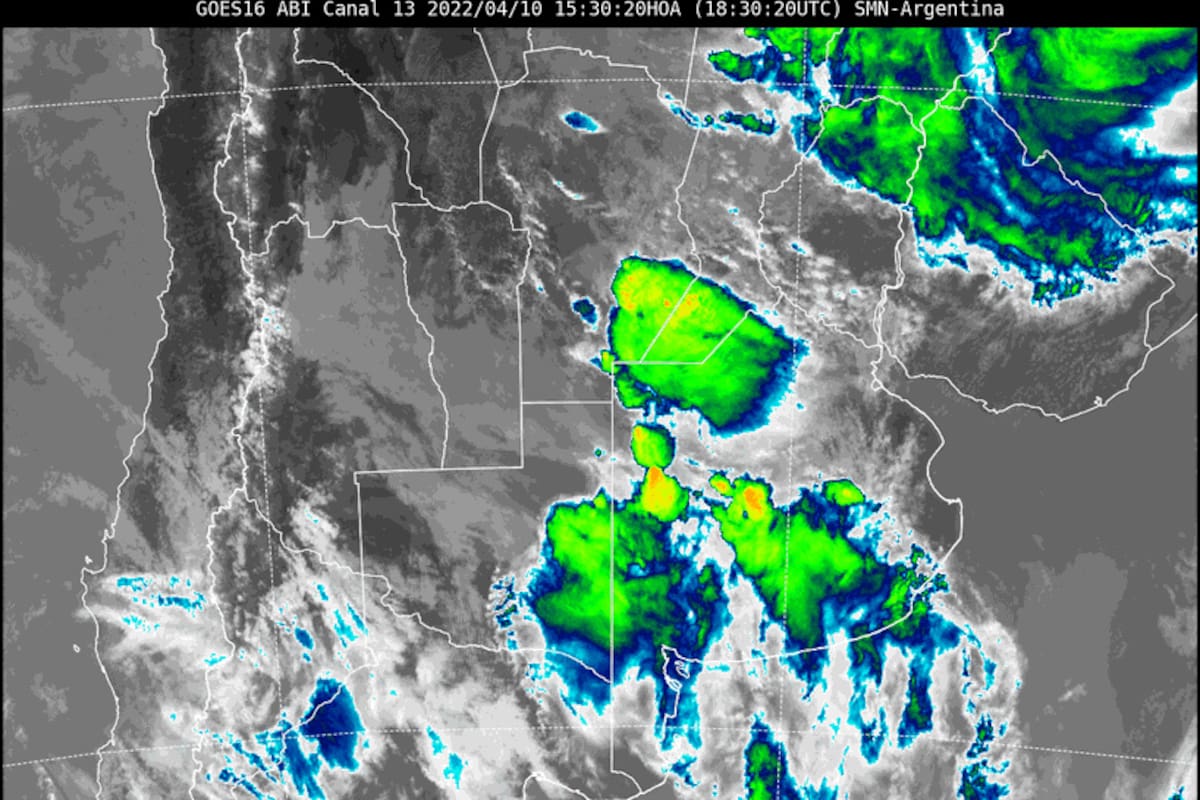 Alerta meteorológica en once provincias del país por tormentas fuertes