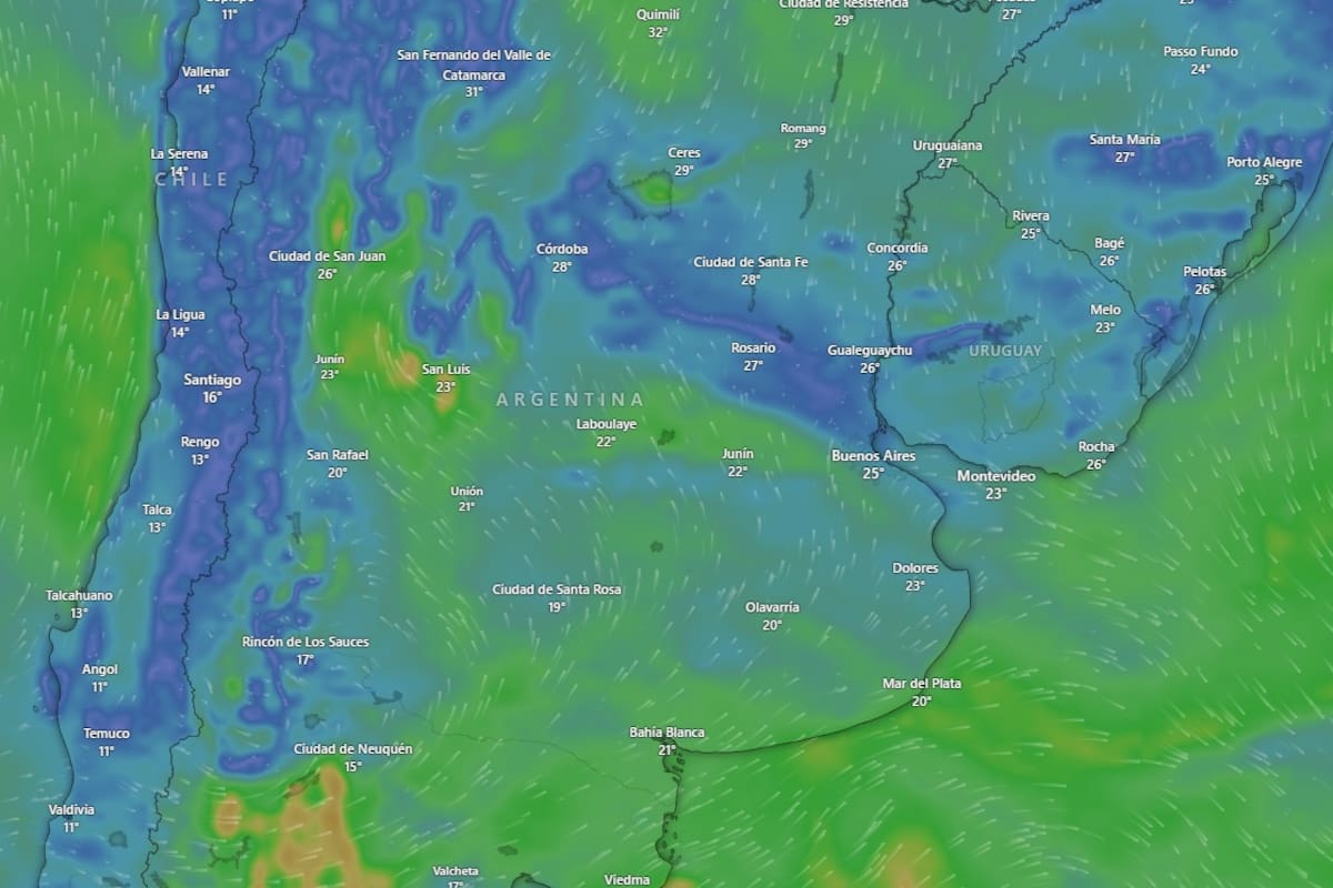 Alerta meteorológica por tormentas en ocho provincias
