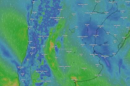 Alerta por viento Zonda.