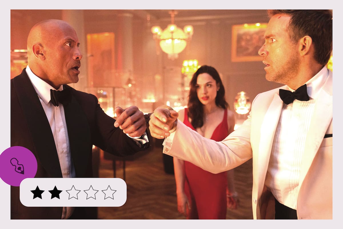 Alerta roja, con Dwayne "The Rock" Jonson, Gal Gadot y Ryan Reynolds