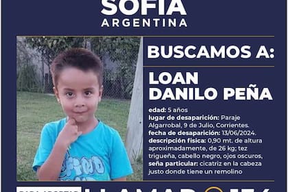 Alerta Sofía por la desaparición de Loan Danilo Peña