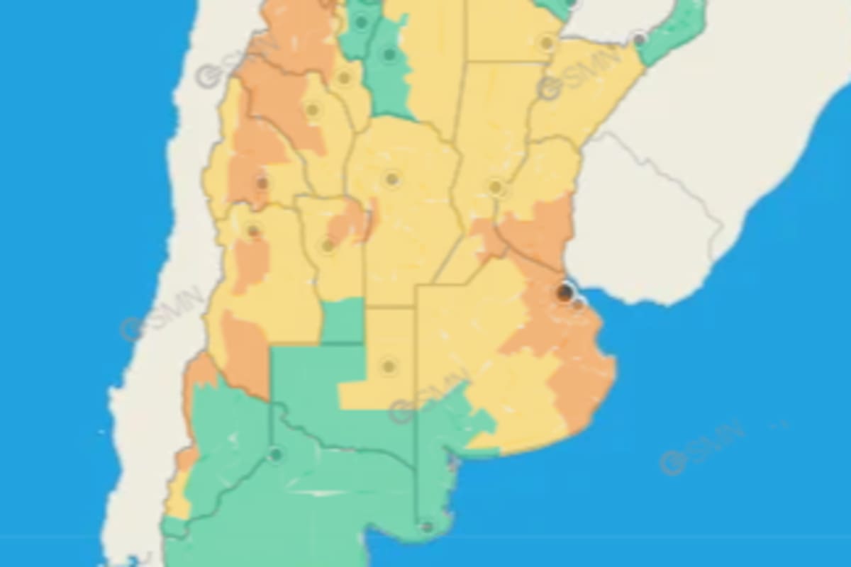 Tormentas, viento Zonda y nevadas: las provincias bajo alerta del SMN este viernes y el pronóstico para el fin de semana