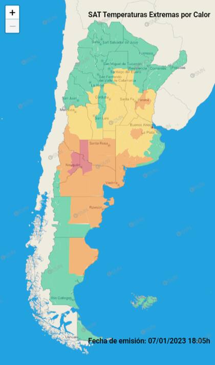 Alertas por las altas temperaturas en gran parte del país