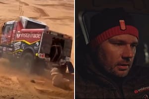 Ales Loprais aseguró no darse cuenta que chocó un espectador y así lo muestran los videos tomados desde adentro de su camión