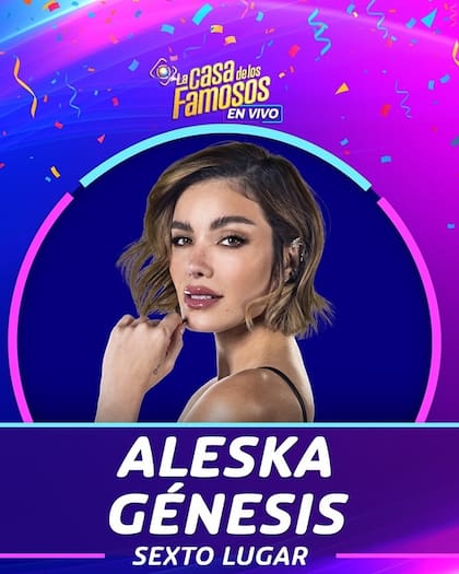 Aleska Génesis fue la última eliminada de La Casa de los Famosos 4