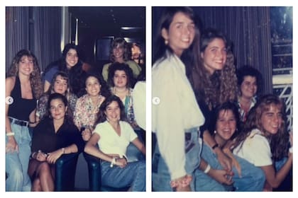 Alessandra Rampolla compartió fotos junto a sus compañeros de escuela