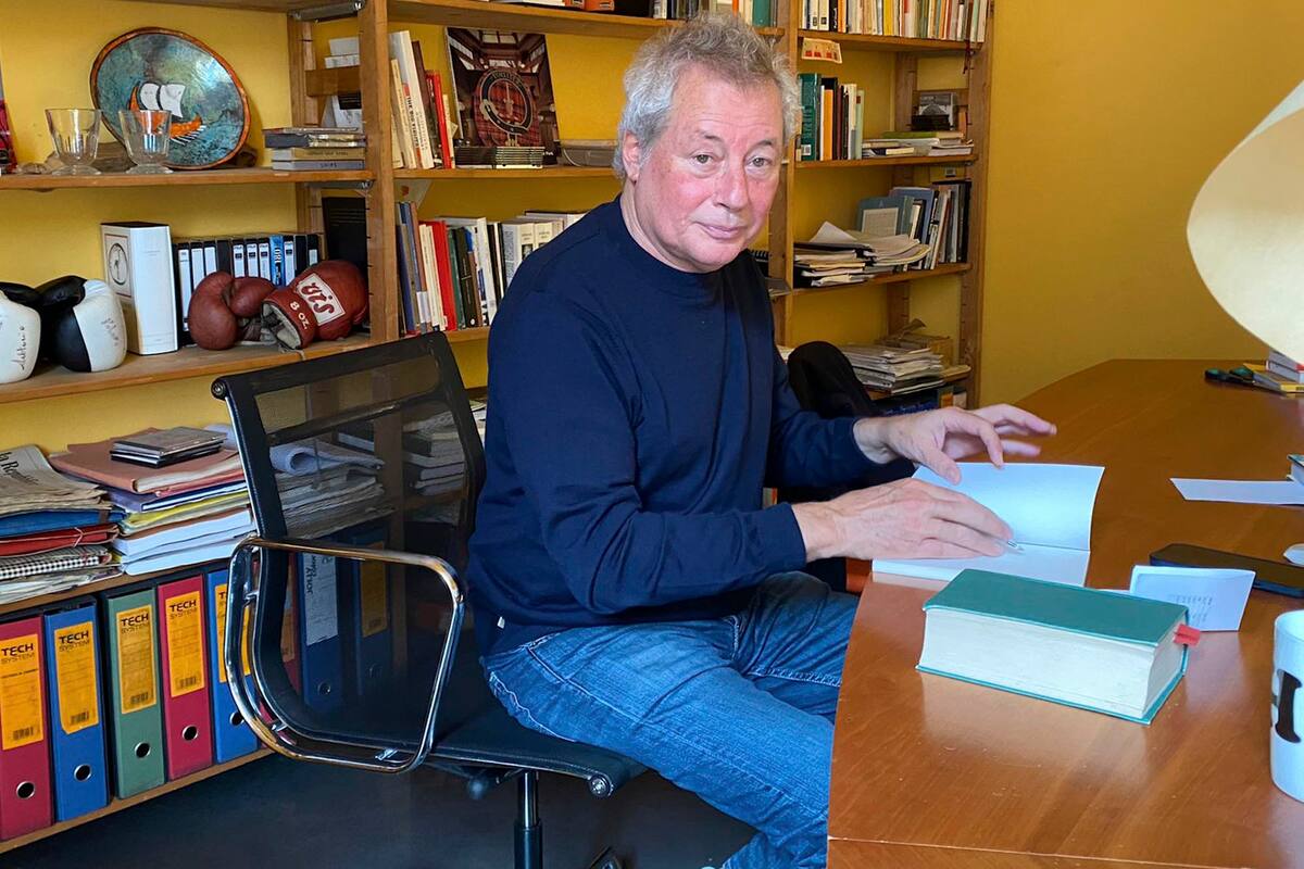 Alessandro Baricco en una entrevista con LA NACION en Turín, el año pasado