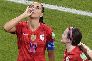Mundial femenino. Llevó a Estados Unidos a la final y está enfrentada a Trump