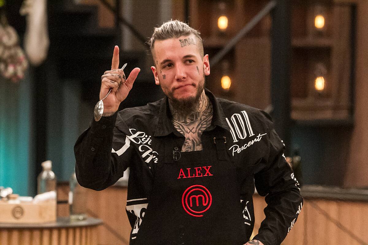 Alex Caniggia, uno de los protagonistas de la edición de anoche de MasterChef Celebrity