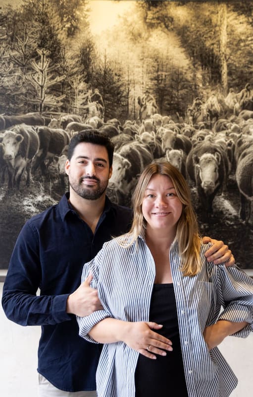 Alex Pels y Danielle Jenster en Fogón.