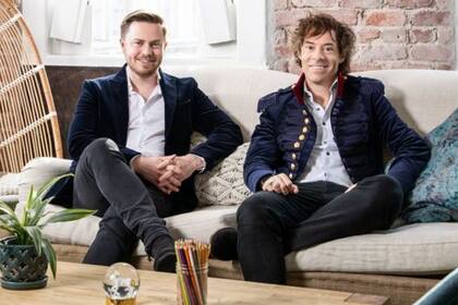 Alex Tew (izda) y Michael Acton Smith tuvieron la idea de desarrollar Calm en base a sus propias experiencias