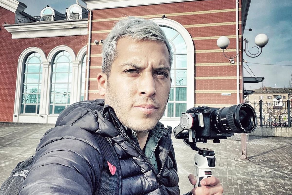 Alex Tienda viajó a Ucrania para documentar el conflicto armado que se vive actualmente (Crédito: Instagram/@soyalextienda)
