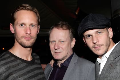 Stellan junto a sus hijos, Alexander y Gustaf Skarsgard