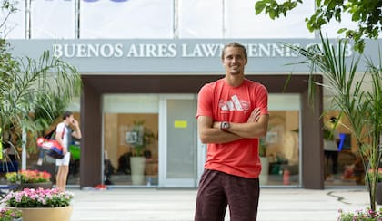 Alexander Zverev, en Buenos Aires, atendió a LA NACION y habló de su colega, Diego Schwartzman