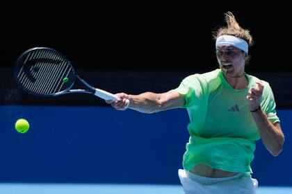 Alexander Zverev, en el Melbourne Park