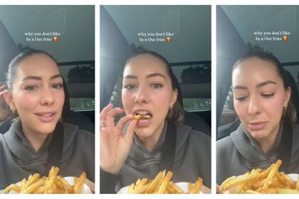 Alexandra Lee sostiene que el problema no radica en las papas mismas, sino en la manera de solicitarlas al hacer el pedido (TikTok/Alexandra Lee)