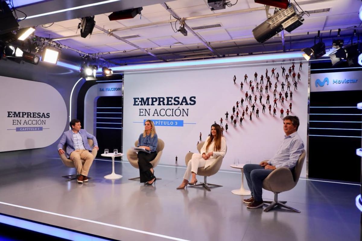 Alexis Cantenys (Supervielle), Carla Quiroga (LA NACION), Guillermina Fernández (Mirgor) y Manuel Aubone (Aeropuertos Argentina 2000)