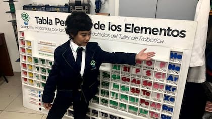 Alexis es apasionado de las ciencias y conoce multitud de datos sobre la tabla de elementos