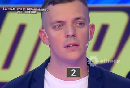 Alexis es vendedor de muebles y el viernes ganó Los 8 escalones (Foto: Captura eltrece)