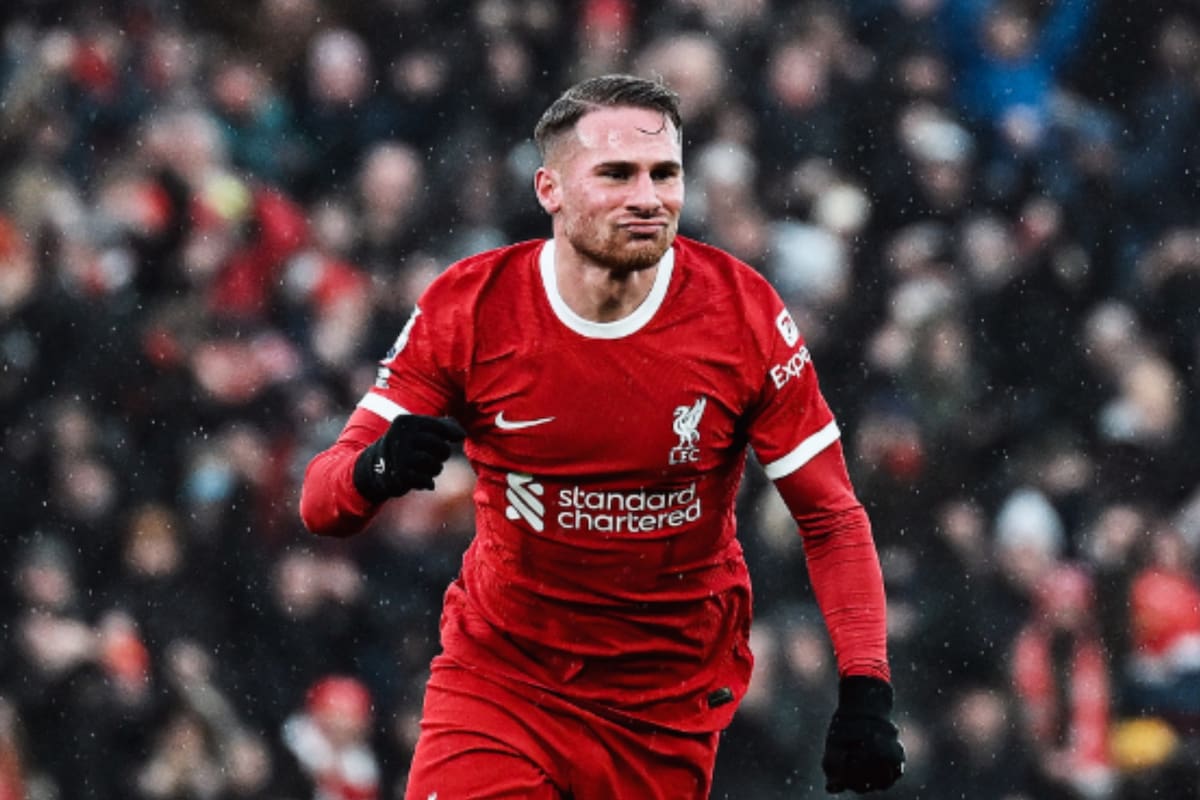 Alexis Mac Allister hizo un golazo este domingo para Liverpool