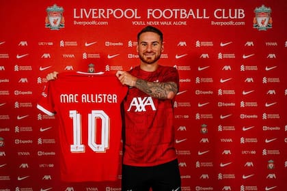 Alexis Mac Allister, nuevo jugador de Liverpool, donde usará la camiseta número 10