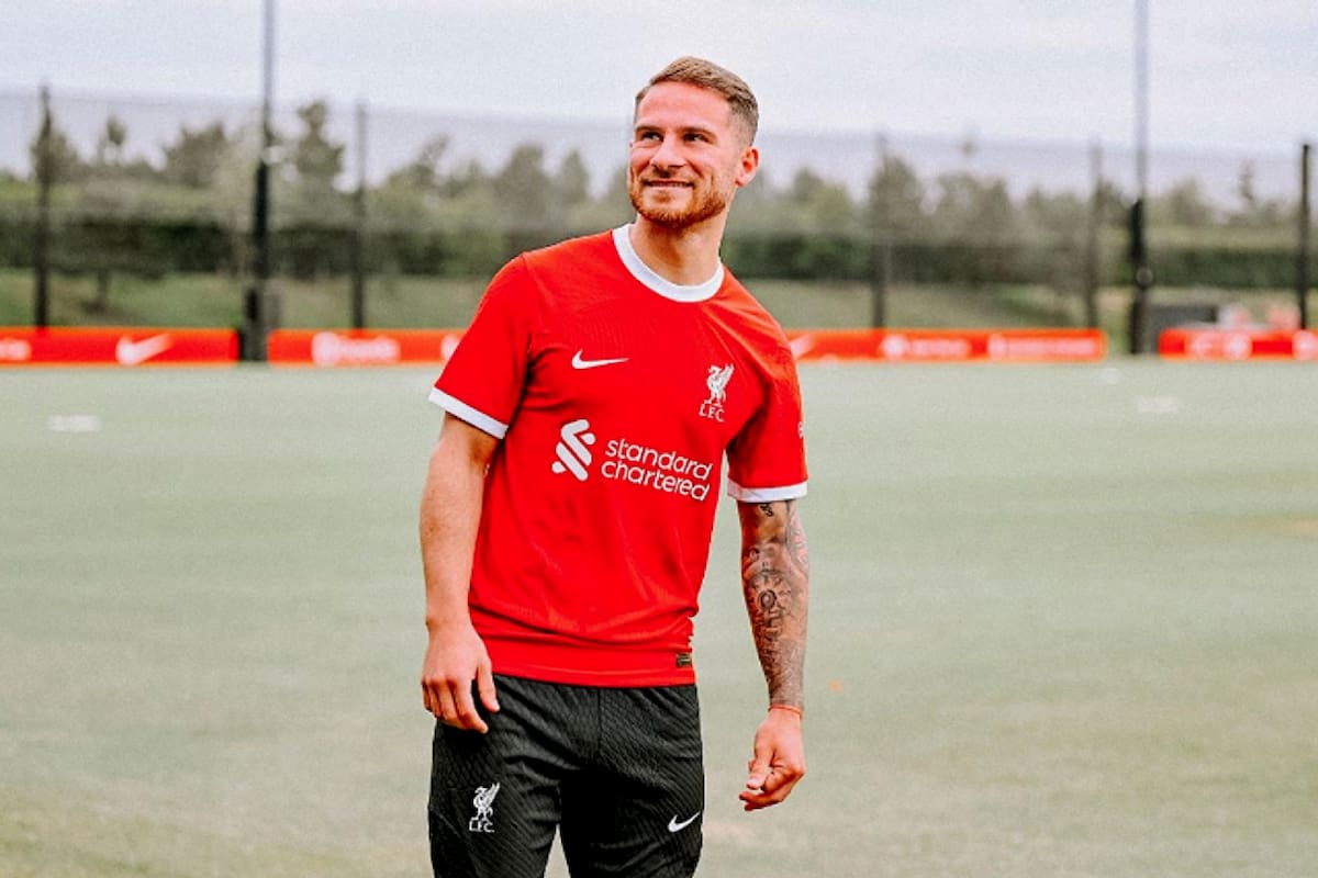 Alexis Mac Allister tuvo su primer día en el Liverpool y recibió la bienvenida de todos en el club