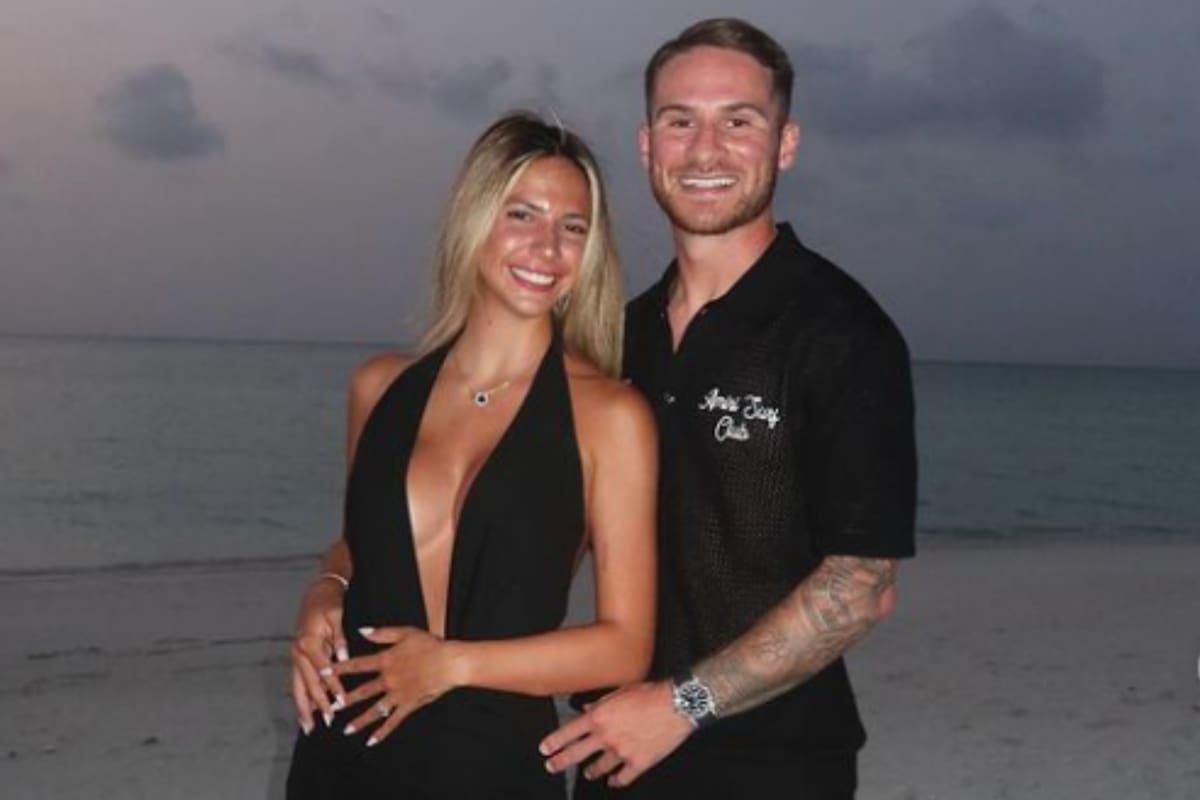 Alexis y Ailén, durante sus vacaciones tras la Copa América