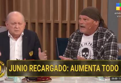 Alfa debatió sobre política en Polémica en el Bar y fue cuestionado por sus dichos (Foto: Captura América TV)