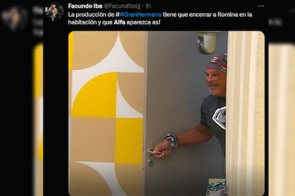 Alfa vuelve a GH y estallaron los memes (Captura Twiiter)