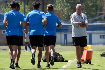 Alfaro, durante un entrenamiento de Boca. Hoy volverá a la Copa.