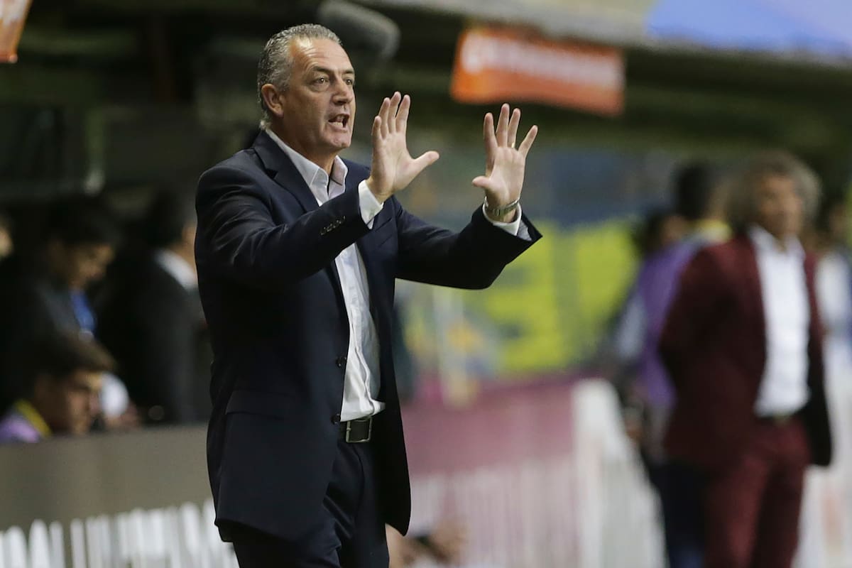 Alfaro en el partido contra Tolima