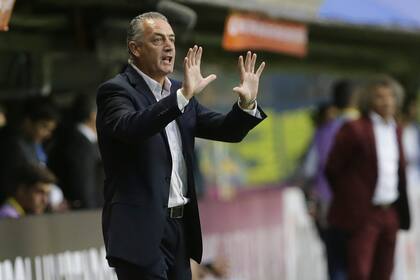 Alfaro en el partido contra Tolima