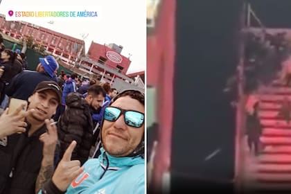 Alfaro se precipitó desde la tribuna alta a un entrepiso cuando los vándalos de Independiente accedieron a esa sección para agredir a simpatizantes chilenos.