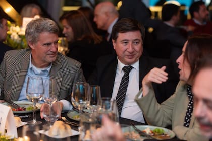Alfonso Prat-Gay, Daniel Arroyo y la economista Marina Dal Poggetto