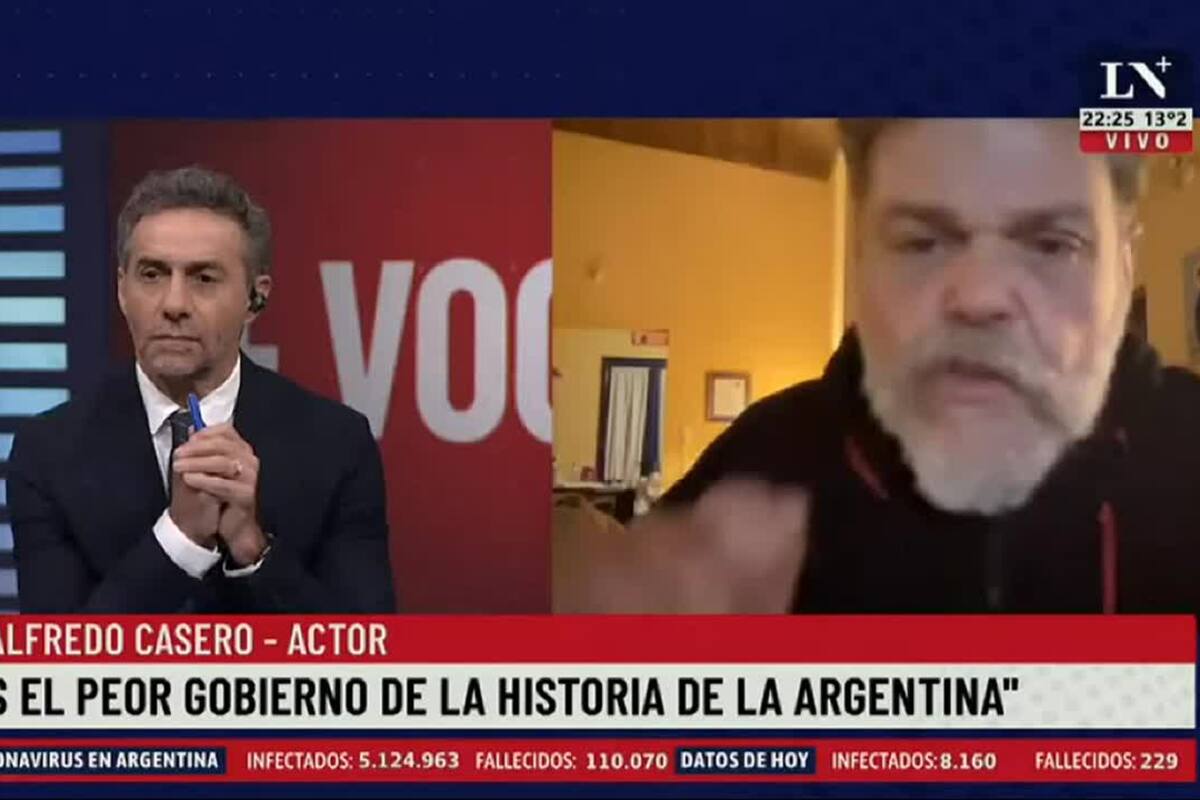 Alfredo Casero descargó su enojo en una entrevista con Luis Majul por LN+