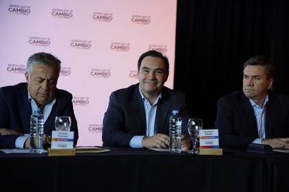 Alfredo Cornejo (Mendoza), Gustavo Valdés (Corrientes) y Leandro Zdero (Chaco)